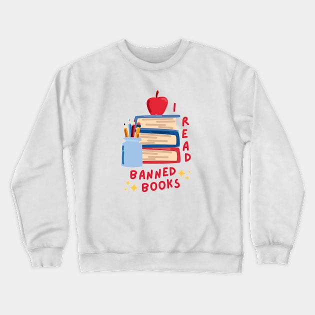 I read banned books Crewneck Sweatshirt by applebubble